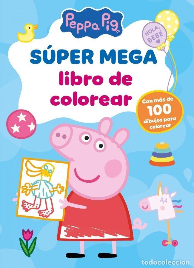Libros: SUPER MEGA LIBRO DE COLOREAR PEPPA PIG ACTIVIDADES - HASBRO
