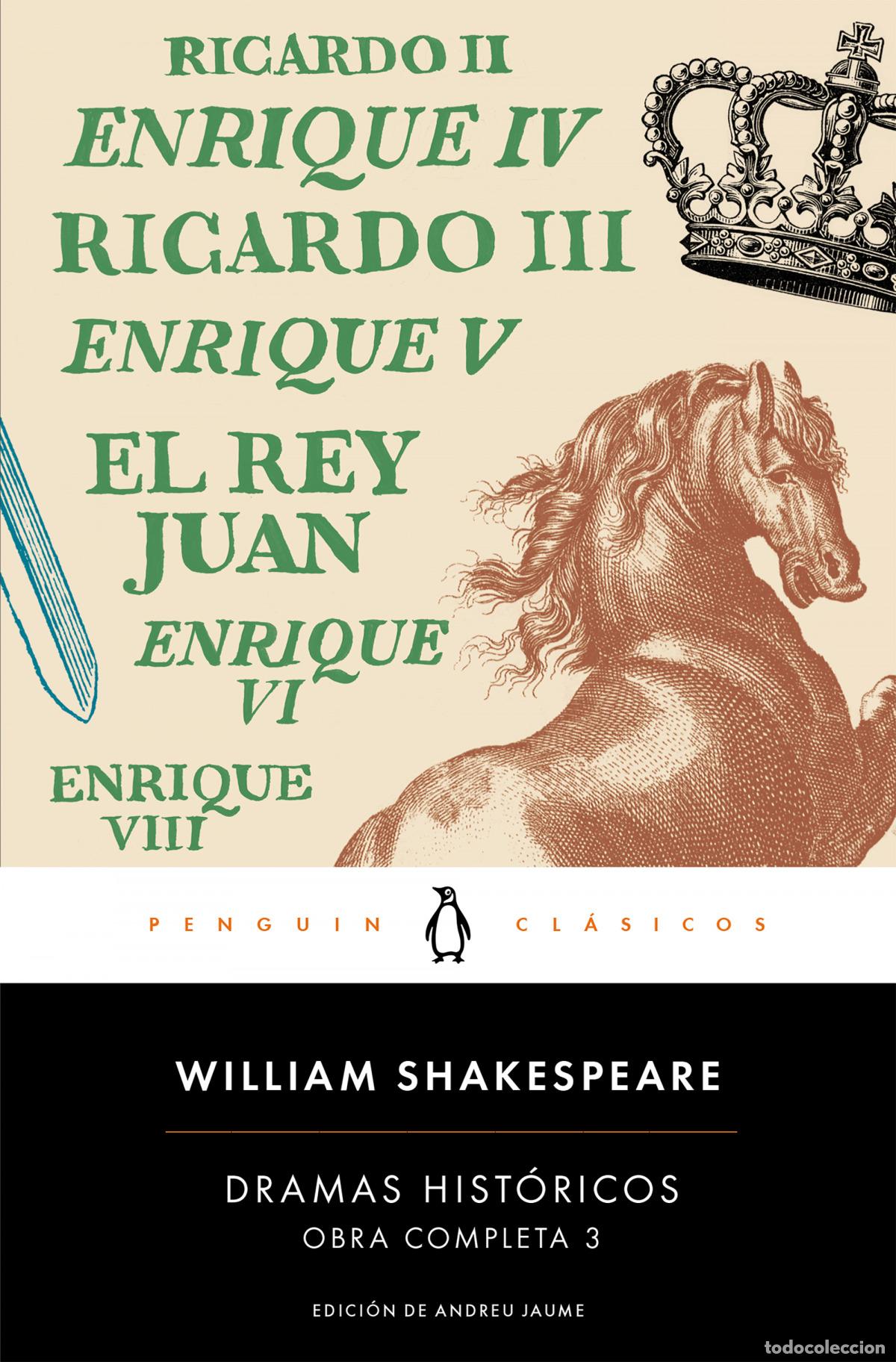Libros: DRAMAS HISTORICOS. OBRA COMPLETA 3 - SHAKESPEARE, WILLIAM