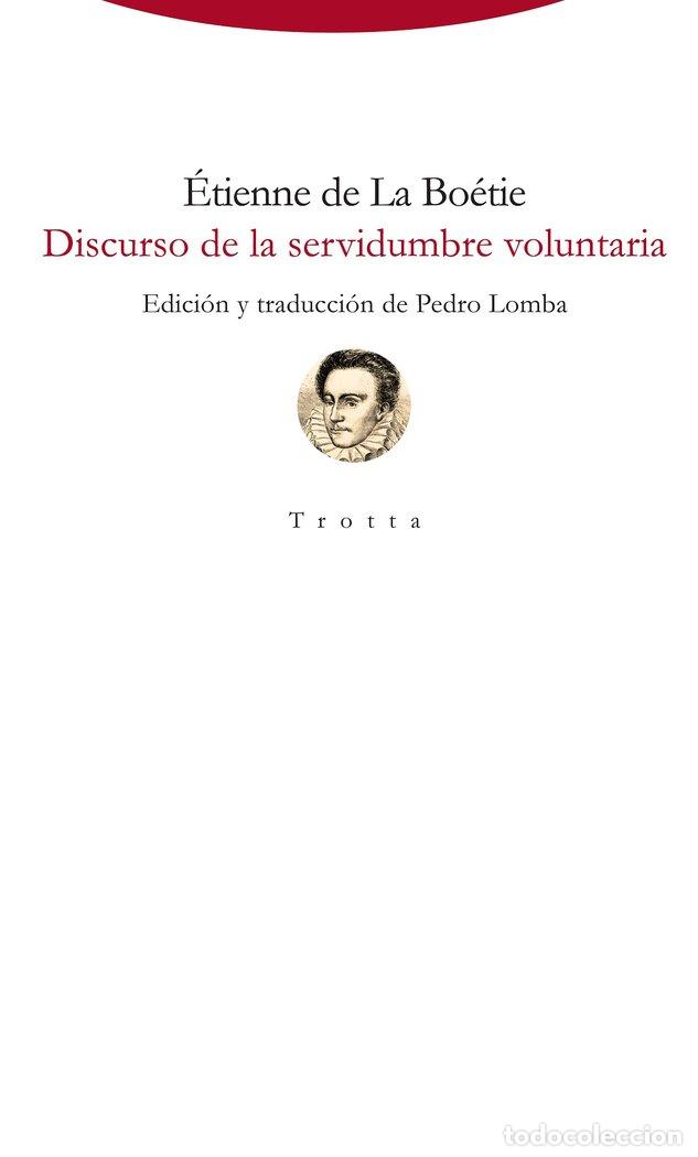 books: DISCURSO DE LA SERVIDUMBRE VOLUNTARIA - DE LA BOETIE, ETIENNE