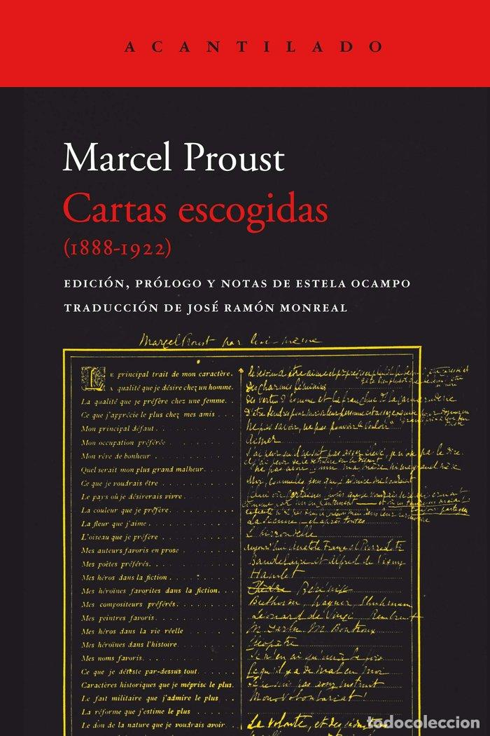Libros: CARTAS ESCOGIDAS - MARCEL PROUST