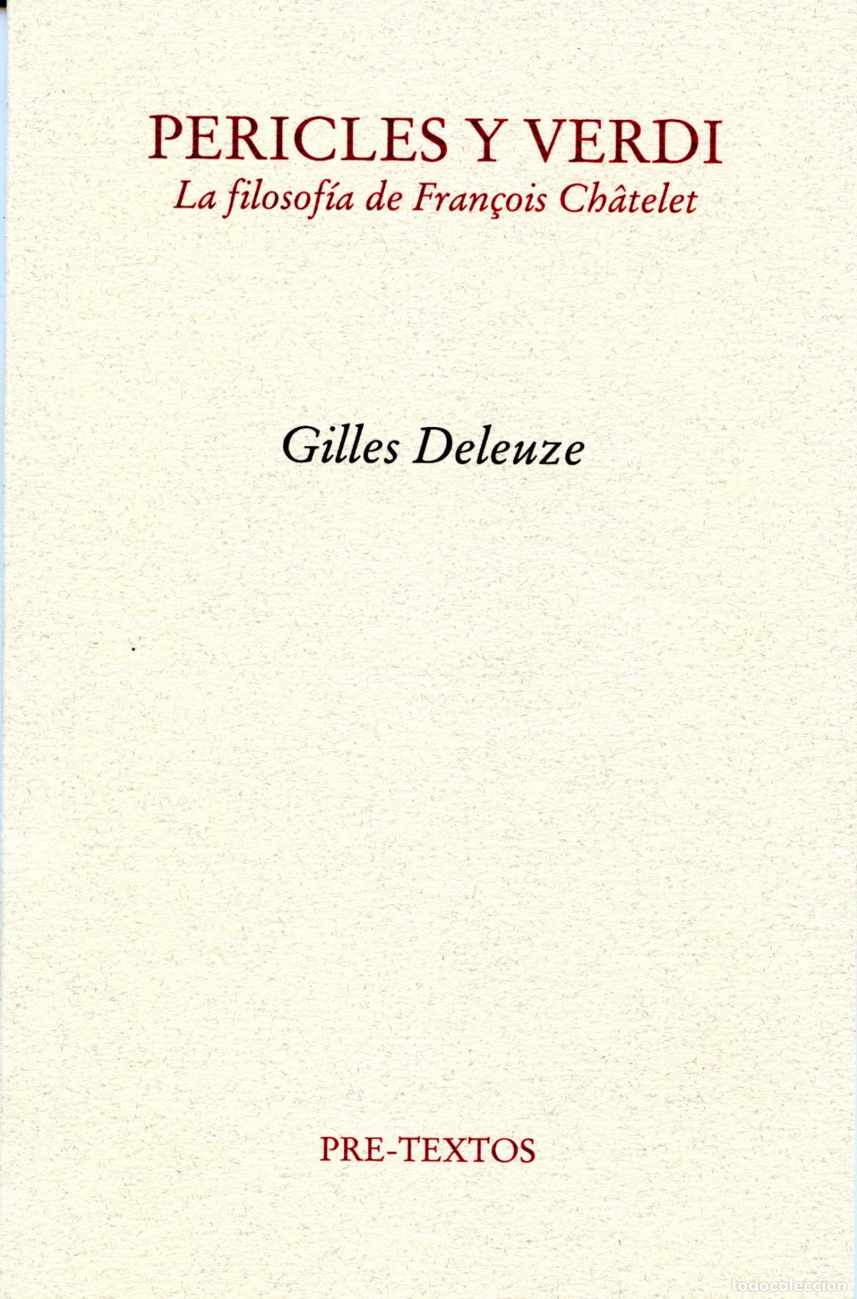 Libros: PERICLES Y VERDI - Deleuze, Gilles
