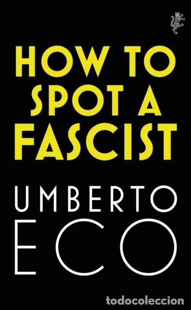 B&uuml;cher: HOW TO SPOT A FASCIST - Eco, Umberto