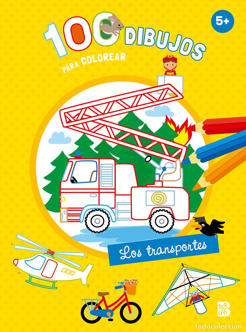Libri: 100 DIBUJOS PARA COLOREAR - LOS TRANSPORTES - BALLON