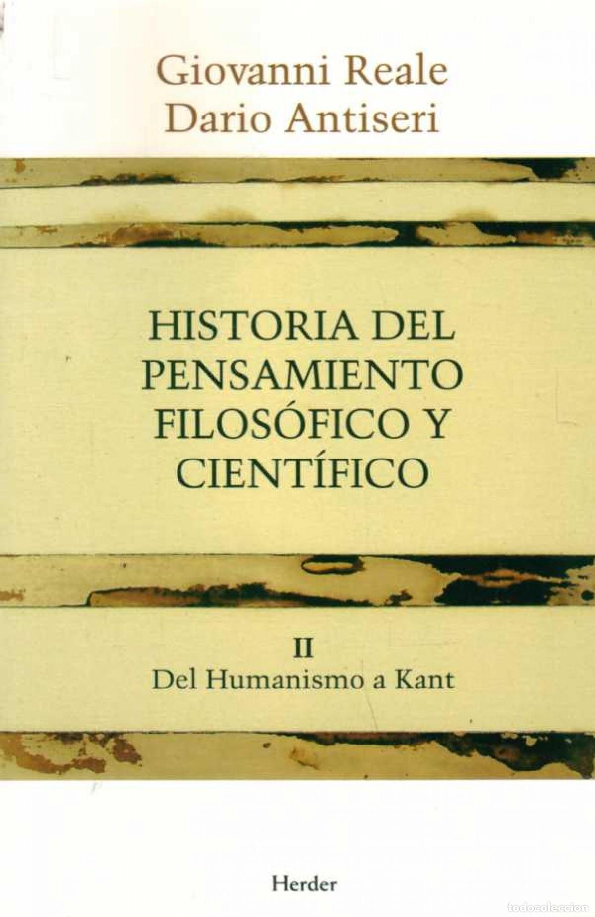 Libri: HISTORIA DEL PENSAMIENTO FILOS&Oacute;FICO Y CIENT&Iacute;FICO II - REALE, GIOVANNI