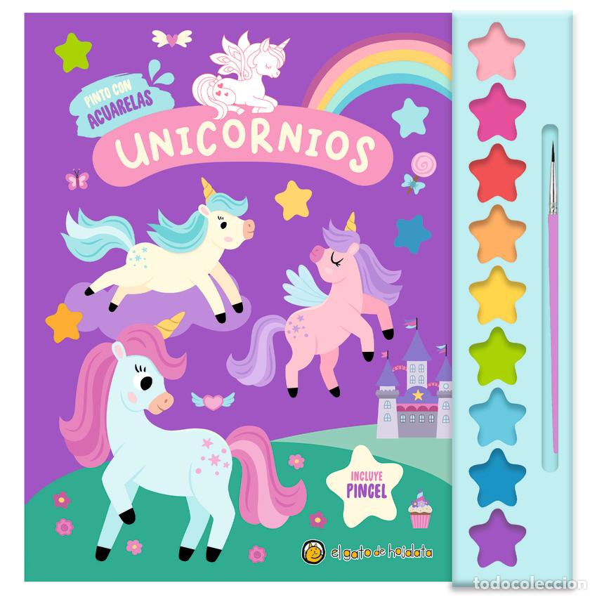 Libri: UNICORNIOS (&rdquo;PINTO CON ACUARELAS&rdquo;) 9 ACUARELAS+1 PINCEL - AA.VV.