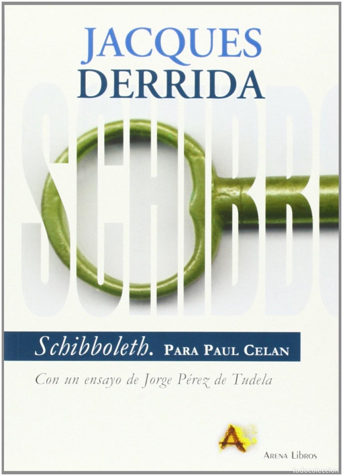 B&uuml;cher: SCHIBBOLETH - Derrida, Jacques