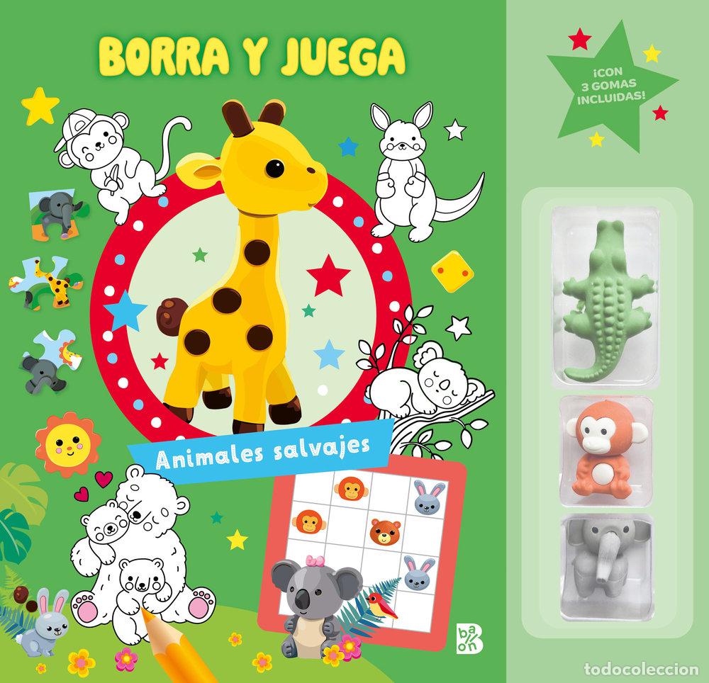 B&uuml;cher: BORRA Y JUEGA - ANIMALES SALVAJES - BALLON