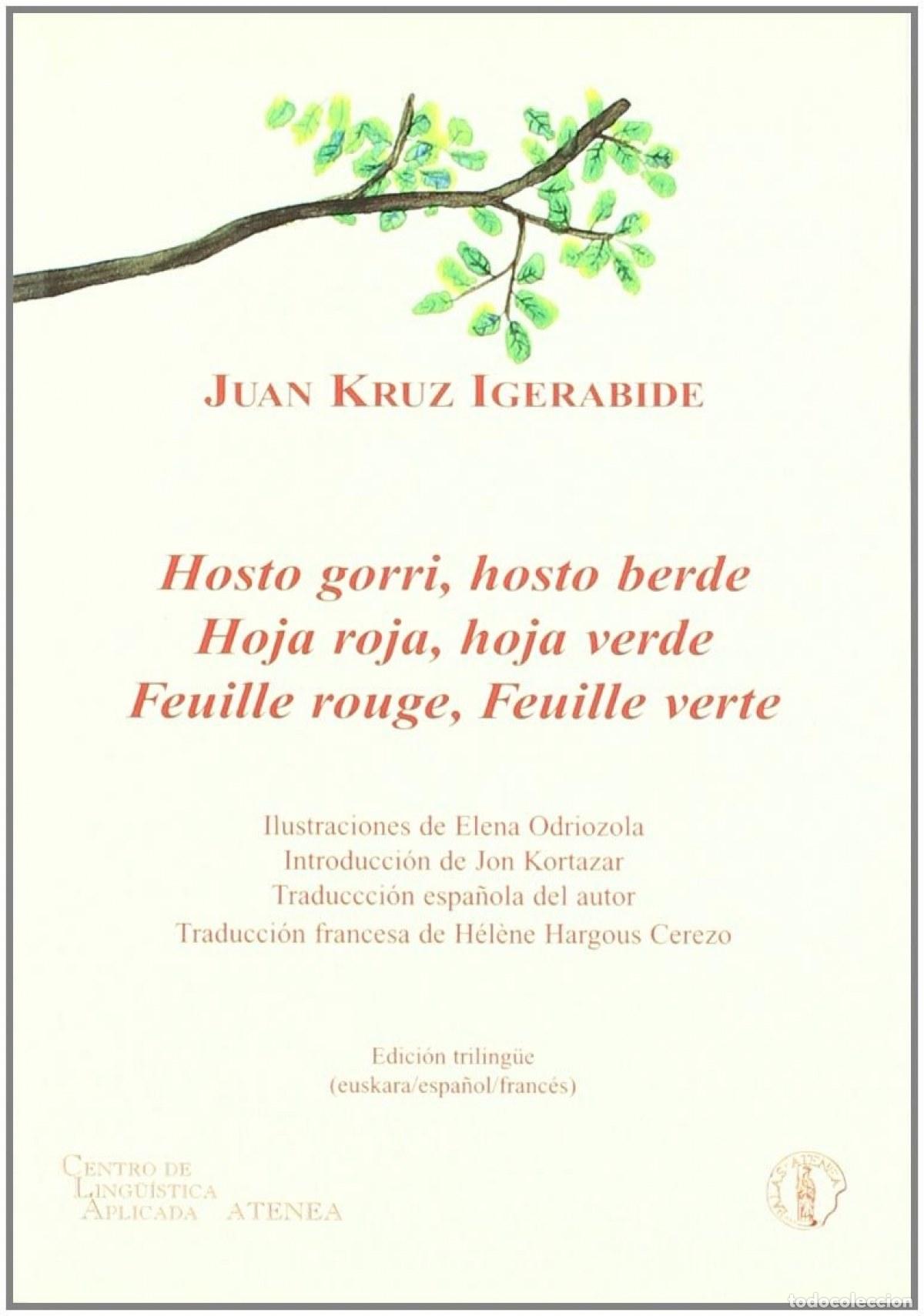 Libri: HOJA ROJA, HOJA VERDE - Igerabide, Juan Kruz