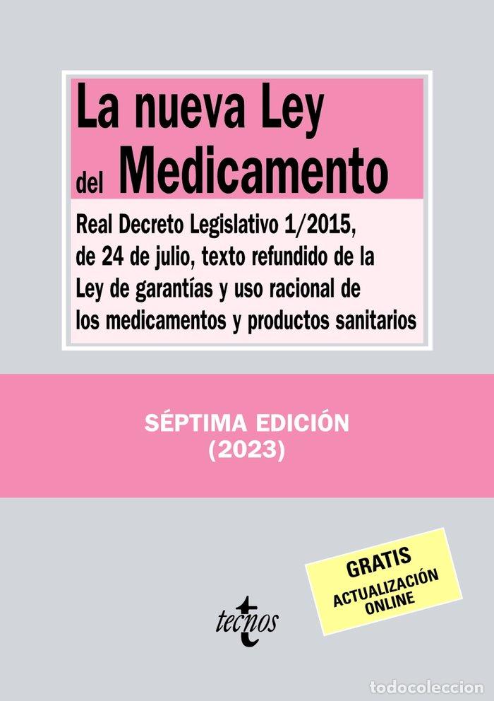 Livros: LA NUEVA LEY DEL MEDICAMENTO 7&ordf;ED - EDITORIAL TECNOS