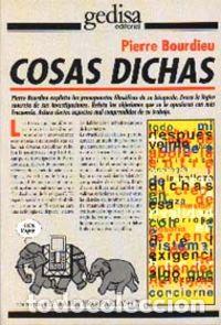 Libri: COSAS DICHAS - Bordieu, Pierre