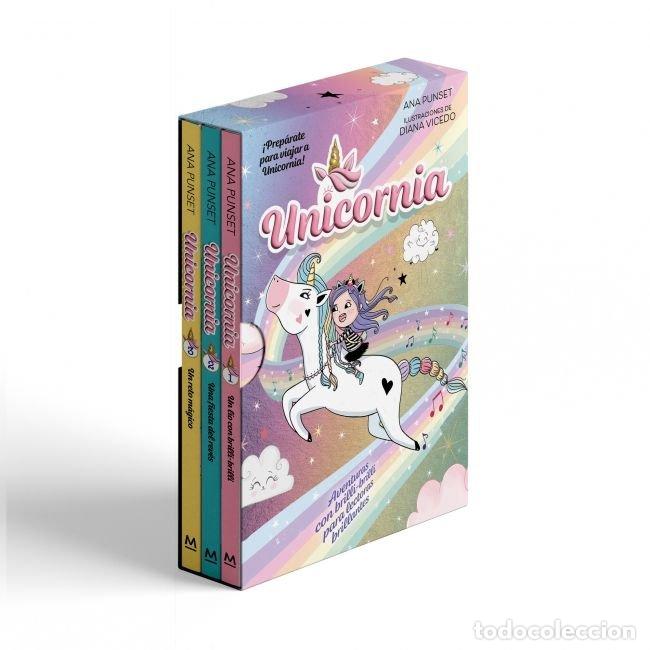 books: UNICORNIA ESTUCHE ESPECIAL UNICORNIA LIBROS 1 AL 3 - ANA PUNSET