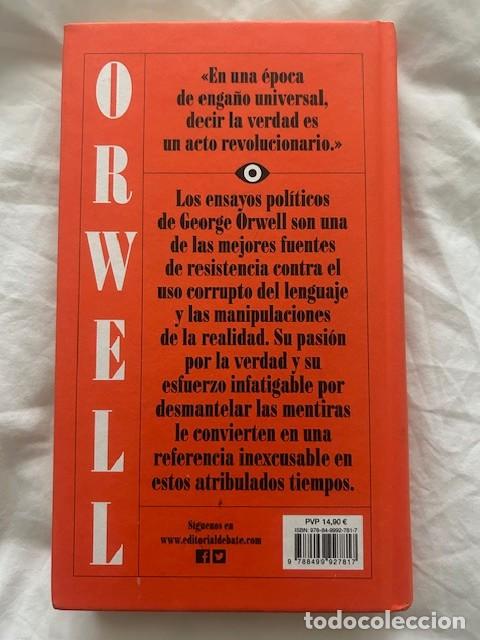 Libros: El poder y la palabra Orwell - Foto 2
