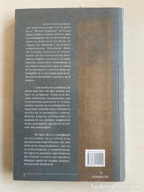 Libros: Los &iacute;dolos del autoconomiento -Max Scheler- - Foto 2
