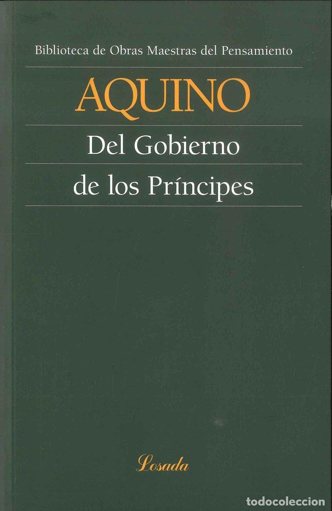 Livres: DEL GOBIERNO DE LOS PRINCIPES - AQUINO