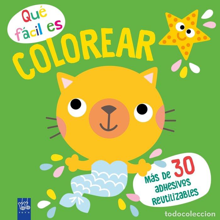 Libros: QUE FACIL ES COLOREAR GATO - YOYO