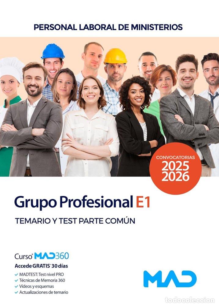 Libros: GRUPO PROFESIONAL E1 PERSONAL LABORAL MINISTERIOS TEMARIO Y - AA.VV