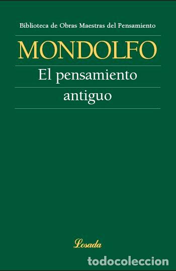 books: PENSAMIENTO ANTIGUO - MONDOLFO, RODOLFO