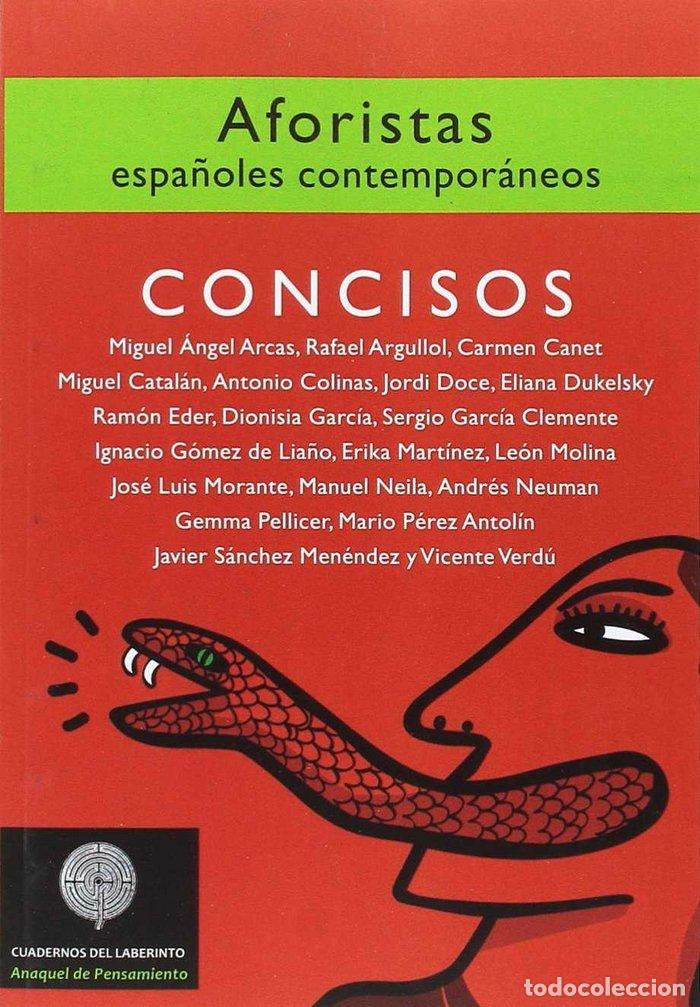 Libros: CONCISOS AFORISTAS ESPA&Ntilde;OLES CONTEMPORANEOS - AA.VV.