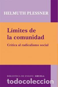Libros: LIMITES DE LA COMUNIDAD - PLESSNER, HELMUTH