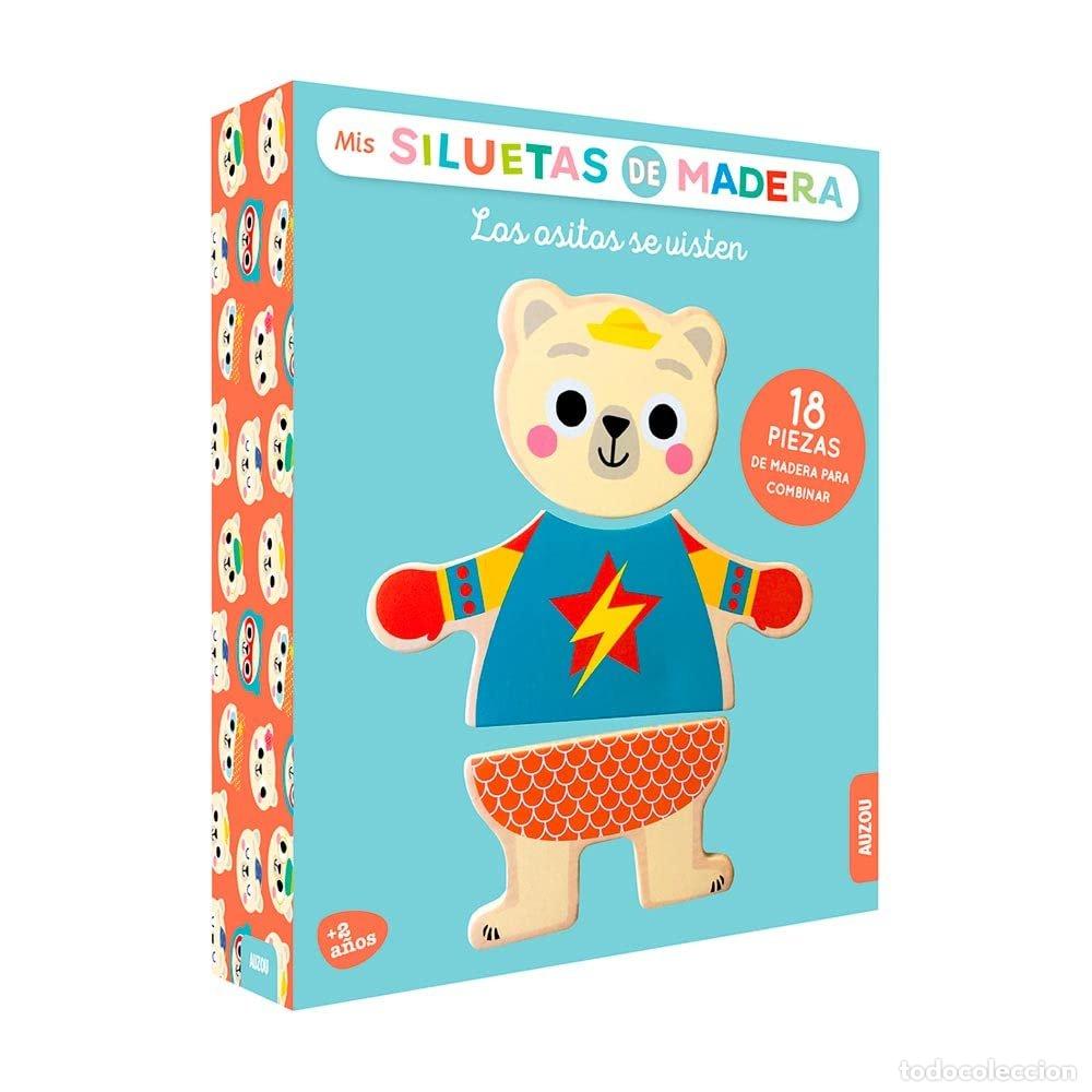 Livros: MIS SILUETAS DE MADERA LOS OSITOS SE VISTE - JACQUE, ISABELLE