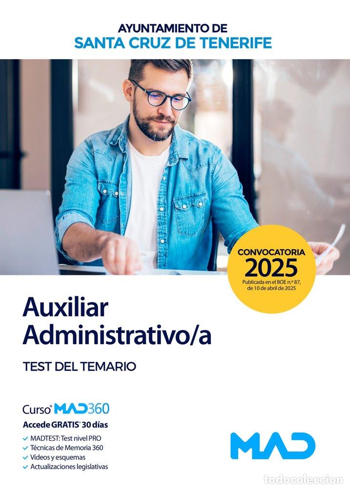 Libros: AUXILIAR ADMINISTRATIVO/A TEST TEMARIO AYUNTAMIENTO TENERIF - AA.VV