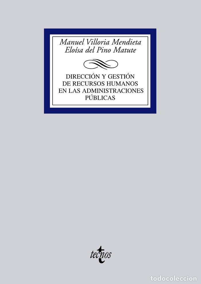 Libros: DIRECCION Y GESTION RECURSOS HUMANOS EN ADMINISTRACINES PUB - VILLORIA MENDIETA, MANUEL