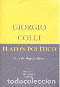 books: PLATON POLITICO - COLLI, GIORGIO