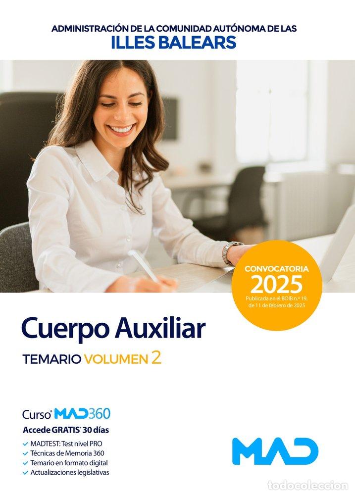 Livres: CUERPO AUXILIAR ADMINISTRACION GENERAL TEMARIO 2 ILLES BALE - AA.VV