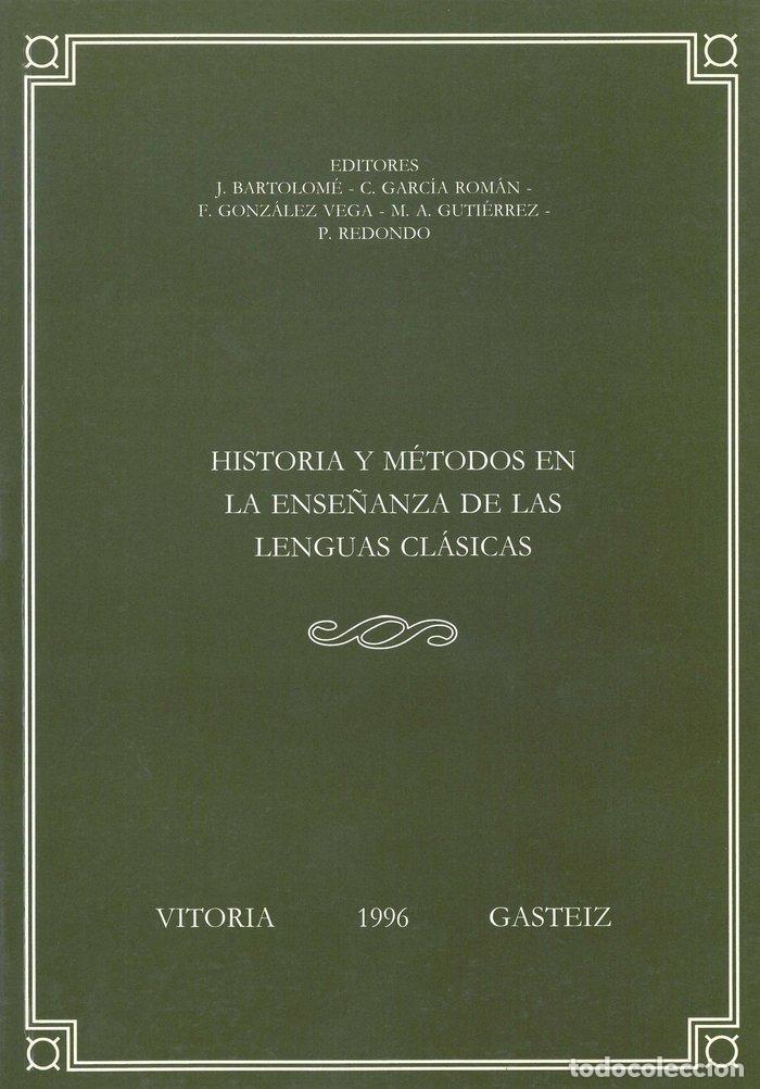 Libros: HA.METODOS ENSE&Ntilde;ANZA LENGUAS CLASICAS - BARTOLOME