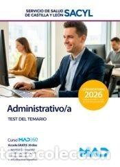 Libros: ADMINISTRATIVO/A TEST TEMARIO SERVICIO SALUD CASTILLA Y LEON - AA.VV