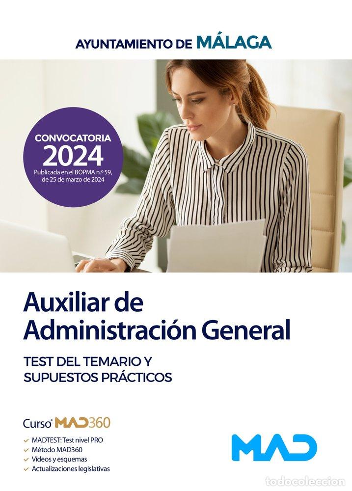 Libros: AUXILIAR ADMINISTRACION GENERAL TEST TEMARIO AYUNTO MALAGA - AA.VV