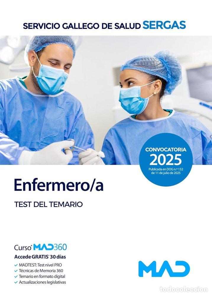 Libros: ENFERMERO/A TEST TEMARIO SERVICIO GALLEGO SALUD SERGAS - AA.VV