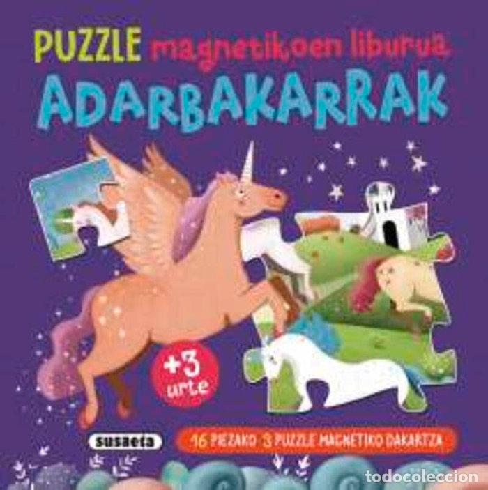 Libros: ADARBAKARRAK PUZZLE LIBURUA MAGNETICKOEN - AA.VV