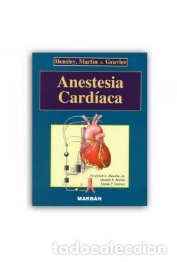 books: ANESTESIA CARDIACA - HENSLEY, FREDERICK A.