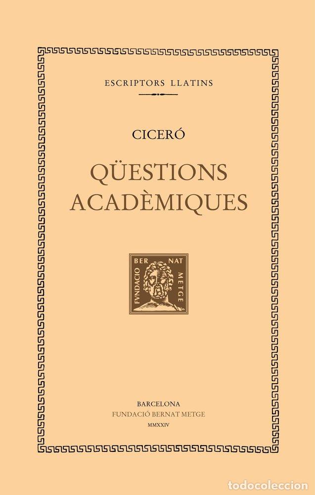 Livros: QUESTIONS ACADEMIQUES - CICERO