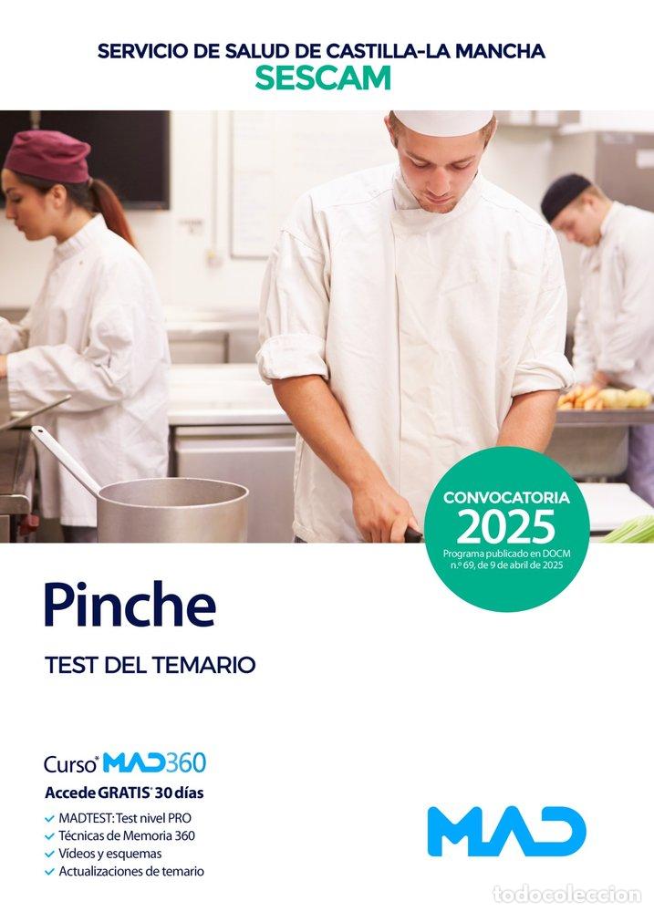 Libros: PINCHE TEST TEMARIO SERVICIO SALUD CASTILLA LA MANCHA SESCA - AA.VV