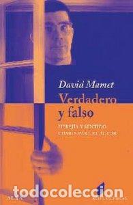 Livres: VERDADERO Y FALSO - MAMET, DAVID