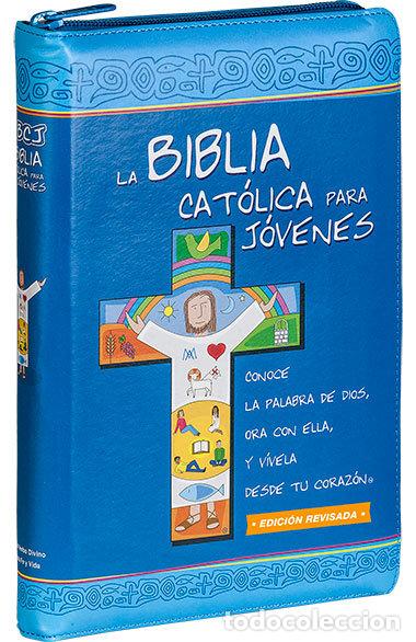 Libros: BIBLIA CATOLICA PARA JOVENES DOS TINTAS SIMIL CREMALLERA - AA.VV