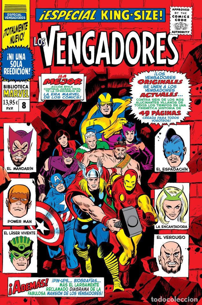 Livres: BIBLIOTECA MARVEL LOS VENGADORES 8 1967 - ROY THOMAS, JOHN BUSCEMA, DON HECK