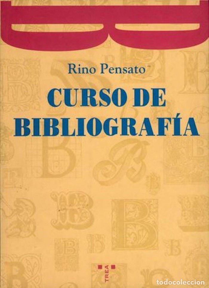 Livros: CURSO DE BIBLIOGRAFIA TREA - PENSATO, RINO