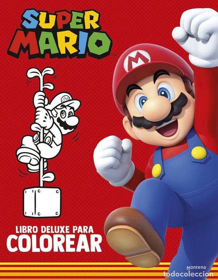 Libri: SUPER MARIO LIBRO PARA COLOREAR DELUXE - NINTENDO