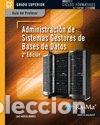 Libros: ADMINISTRACION DE SISTEMAS GESTORES DE BASES DE DATOS - HUESO IBA&Ntilde;EZ, LUIS