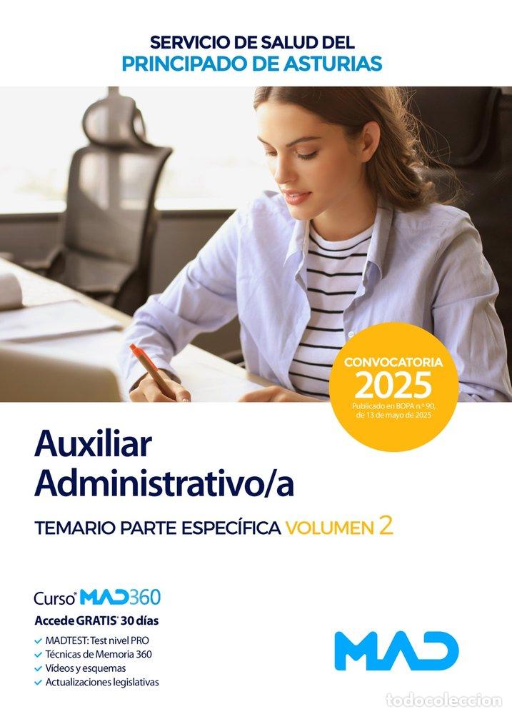 books: TEMARIO PARTE ESPECIFICA AUXILIAR 2 ADMINISTRATIVO/A SESPA - AA.VV