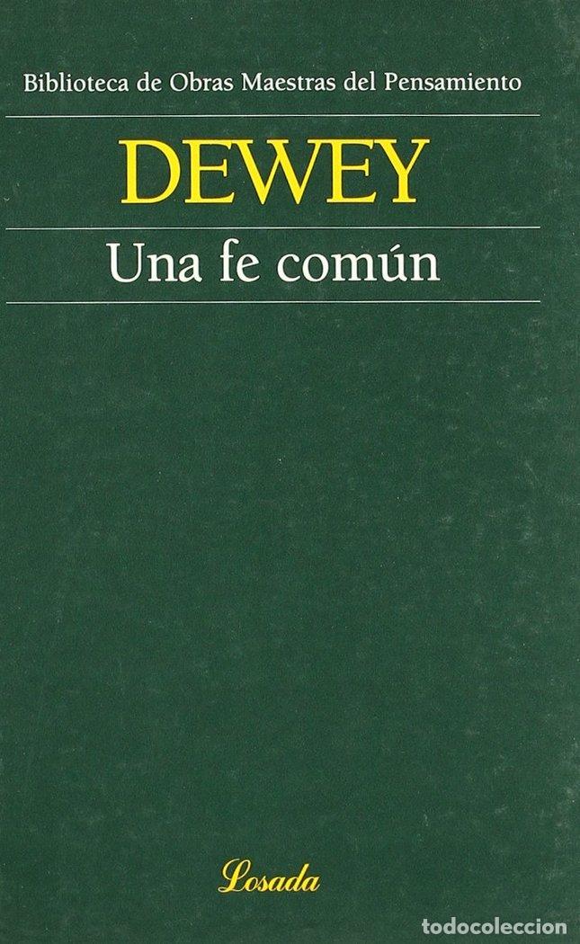 Libros: UNA FE COMUN - DEWEY, JOHN