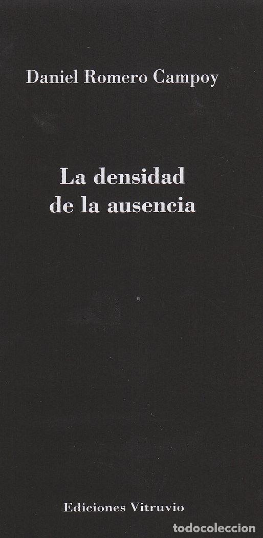 books: LA DENSIDAD DE LA AUSENCIA BA&Ntilde;OS DEL CARMEN - ROMERO CAMPOY, DANIEL