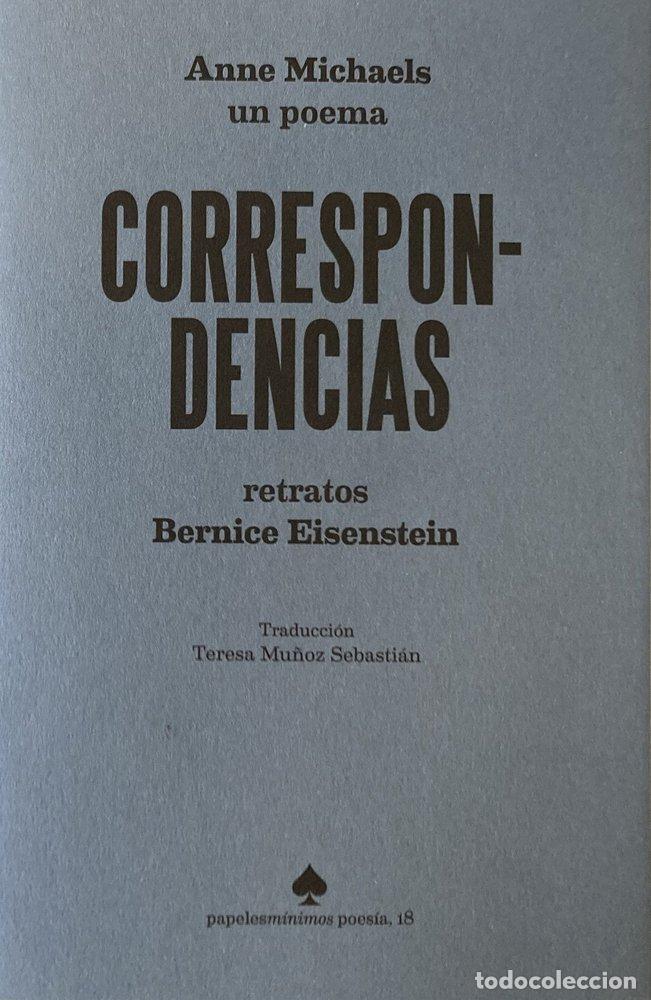 Libros: CORRESPONDENCIAS - MICHAELS, ANNE
