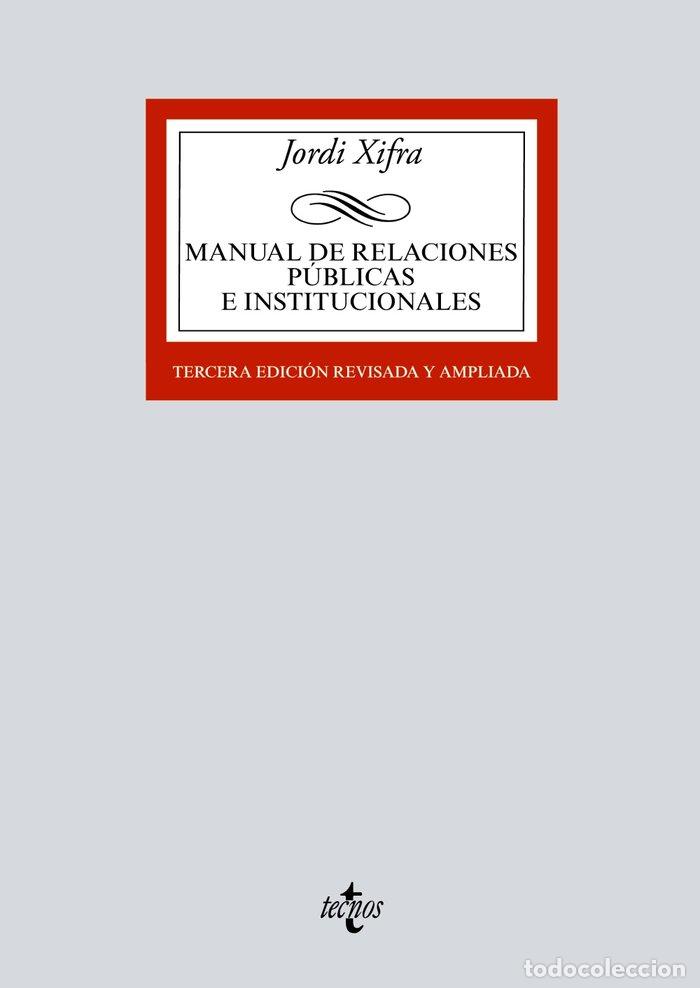 Livres: MANUAL DE RELACIONES PUBLICAS E INSTITUCIONALES - XIFRA, JORDI