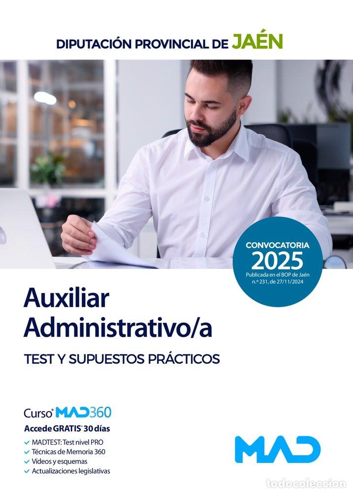 Libros: AUXILIAR ADMINISTRATIVO/A TEST Y SUPUESTOS PRACTICOS JAEN - AA.VV