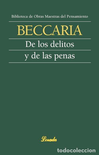 Libros: DE LOS DELITOS Y DE LAS PENAS - BECCARIA