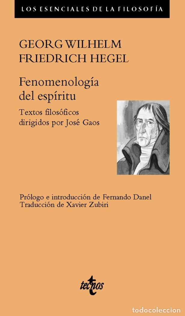 Libros: FENOMENOLOGIA DEL ESPIRITU - HEGEL, GEORG WILHELM FRIEDRICH
